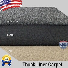 Black/Charcoal/Tan Un-Backed Automotive Trunk Liner Carpet 40" Wide -By the Yard Coche Floor Colchoneta price