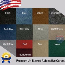 All Colors Upholstery Durable Un-Backed Automotive Carpet 40" Wide - By Yard LOT Coche Floor Colchoneta price