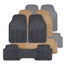 Rubber Floor Mats Car All Weather Heavy Duty Car Mats Liners Black Beige or Gray Coche Floor Colchoneta price