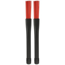1 Par de Baquetas de Nylon Rojo Cepillo con Mango Instrumento de Percusión Percussion Instruments price