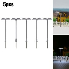 5Pcs Z Scale Model PlatforFor m Lights with Built in LED Street LaFor mps! Integrable- en Sets price