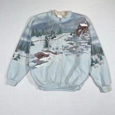 Cárdigan Sudadera Vintage Artesanal Sunsche Mediana Mill House Nieve Hecha en EE. UU. Jersey y Cárdigan y Knitwear de hombre price