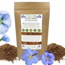 Linaza pura en polvo molida fina orgánica linaza marrón superalimento de calidad superior Organic Productos price