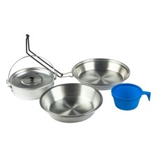⭐ Set fiambrera y sarten cocina camping acero inoxidable aktive Envio 24 h ⭐ Camping Cocina price