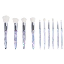 Juego de 10 brochas de maquillaje reutilizables blancas kit de cosméticos con cerdas de fibra suave Neceser de maquillaje price