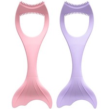 Kit de ayuda aplicador de delineador de ojos de silicona de 2 piezas para mujeres Neceser de maquillaje price