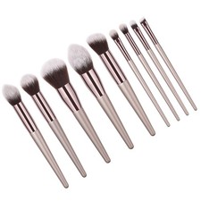 Kit de 9 brochas de maquillaje de cerdas de nailon con mango de madera cosméticos en polvo rubor Neceser de maquillaje price