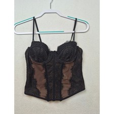 Corsé de encaje de garaje Bustier Top con aros deshuesado top corto Y2K coqueta talla XS Corset price