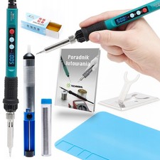 Soldador Stylus 80W 500°C Con Estaño 10g Aspirador Esterilla 30x20cm Y Colofonia Estaño y soldador price