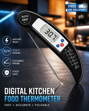 Termómetro digital para alimentos de cocina | Sonda de carne de barbacoa de lectura instantánea | LCD plegable Thermometer price
