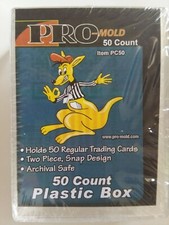 Caja de tarjetas estándar de plástico ProMold 50ct 2 piezas diseño rápido nuevo en paquete PC50 Plastic Card Suministros price