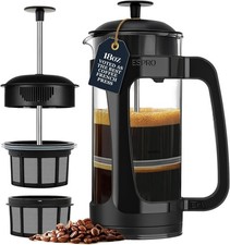 Cafetera prensa francesa P3 - Microfiltro doble patentado para freír sin grano... French Press price