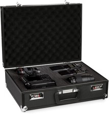 Malentin Aluminio Caso del Fotógrafo Cámara Protección Inserto de Espuma Nero Vídeo Cámara Accesorios price