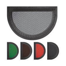 OLIVO.shop - GRECA Zerbino ingresso mezzaluna gomma e moquette 40x60cm, 5 colori Felpudo price
