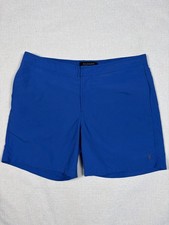 Pantalones Cortos de Natación AllSaints Ward Para Hombre Azul Nylon Talla L Grande Logo Ramskull Bañador price
