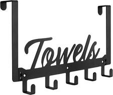 Perchero para colgar toallas sobre la puerta con 5 ganchos para baño y cocina Toalla Rack price