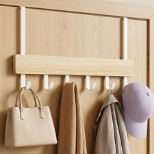 perchero para puerta ganchos madera metal colgar ropa toallas bano organizador Toalla Rack price