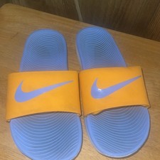 Nike Kawa GS PS Niños Sandalias Zapatillas Naranja Piel Azul Talla 5Y FJ8812-801 Unisex Infantil Slippers y Sandals price
