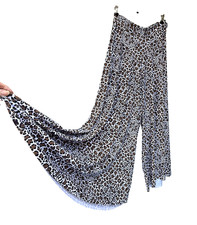 Exotic Athletica Pants XL Leopard Animal Print Palazzo Silky Boho Chic Pantalones de mujer price
