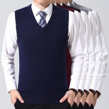 Chaleco Elegante Para Hombre Sueter Sin Mangas Cálido Y Cómodo Otoño E Invierno Overcoat de hombre price