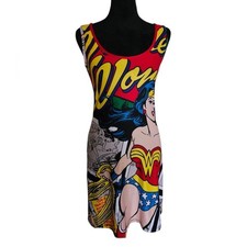 Vestido de Noche Retro DC Comics Mujer Maravilla Icónico Rojo y Azul Talla S Nightgown y Robe de mujer price