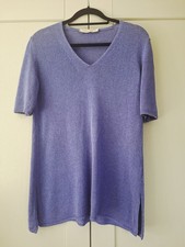 Túnica para mujer Marina Rinaldi cuello en V suave lavanda periwinkle tejido ajuste 12 Japón Tunic price