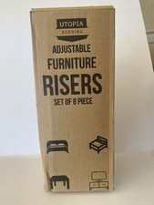 Elevadores ajustables para muebles de cama Utopia Bedding UB901 - 8 piezas Escritorio Colchoneta price