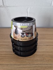 NUEVO Paquete de 4 elevadores de muebles con barra antideslizante para camas, escritorios, etc. de Clever Solutions Escritorio Colchoneta price