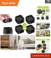 Elevadores de muebles ajustables negros - Eleva camas, sofás y escritorios de 1 a 3 pulgadas Escritorio Colchoneta price
