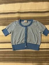 Cárdigan a rayas azul y blanco Hanna Andersson. Talla Kids 140 pero cabría XS Jersey y Cárdigan y Knitwear de niño price