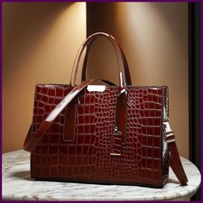 Bolso de mano Vintage de lujo con patrón de cocodrilo para mujer, bolso de mano Casual Bolso de mujer price