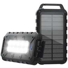 Banco de energía solar 10000 mAh PD 22,5 W cargador portátil 10000 mAh, negro Cargadores y Kits price