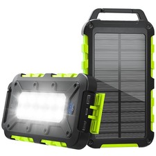 Banco de energía solar 10000 mAh PD 22,5 W cargador portátil 10000 mAh, verde Cargadores y Kits price