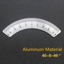 Milling Machine 45-0-45 Scale Ruler Sticking Aluminum Arc Scale Angle Ruler Ruler price