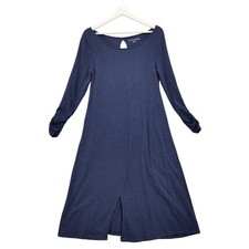 Vestido Aline Minimalista Relajado Modesto Suave Surroundings Mujer M Azul Acanalado Abertura Modest Ropa price
