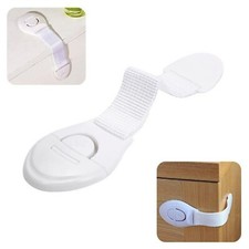 Cerradura de puerta de armario con cajón para bebé 10 piezas a prueba de clips cerradura de seguridad con correas para manos y niños Armario Cerradura para bebé price