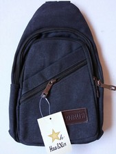 Mochila Cruzada para Hombro Bandolera Mochila bolsa pequeña de bolsillos NEGRO Bandolera Bolso de hombre price