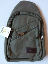 Mochila Cruzada para Hombro Bandolera Mochila bolsa pequeña de bolsillos GRIS Bandolera Bolso de hombre price