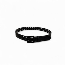 Cinturón utilitario perforado negro mate negro hebilla minimalista ropa técnica unisex Cinturón de hombre price