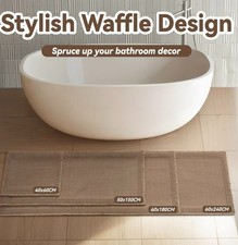 Alfombra antideslizante para corredor de gofres lavable pasillo cocina baño alfombra suave Runner Alfombra price