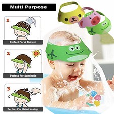 Ducha Gorra para Niños Champú Ojo Escudo Bebé Baño Cabello Visera Protector Champú para bebé price