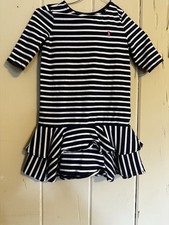 Vestido Polo Ralph Lauren Azul Blanco Rayas Niñas Talla 6 Vestido de niña price