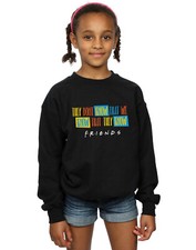 Friends Niñas They Don't Know Script Camisa De Entrenamiento T- Camisa de niña price