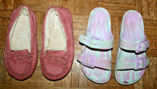 Niña Talla 1 Sandalias y Zapatillas Cat & Jack, Airwalk Lote de 2 Slippers y Sandals de niña price