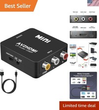 Convertidor Plug and Play RCA a HDMI - Adaptador de video 1080P para sistemas de juegos Convertidor y adaptador para sistemas de vídeo price