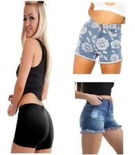 Mujer Gimnasio Shorts & Verano Vaqueros Cortos Rasgado Jersey Mini Talla 8-16 Shorts de mujer price