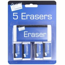 Borrador de papelería Just - blanco (paquete de 5) Eraser price