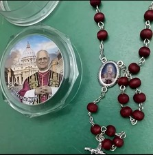 Rosario cuentas de oración de madera papa León XIV Cuentas de oración price