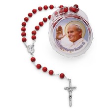 Rosario Cuentas Juan Pablo II Aroma de Rosa Oración Católica Vaticano de Roma... Cuentas de oración price