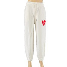 Pantalones De Chándal Ajustados De Mujer Blancos, Talla S Chándal de mujer price